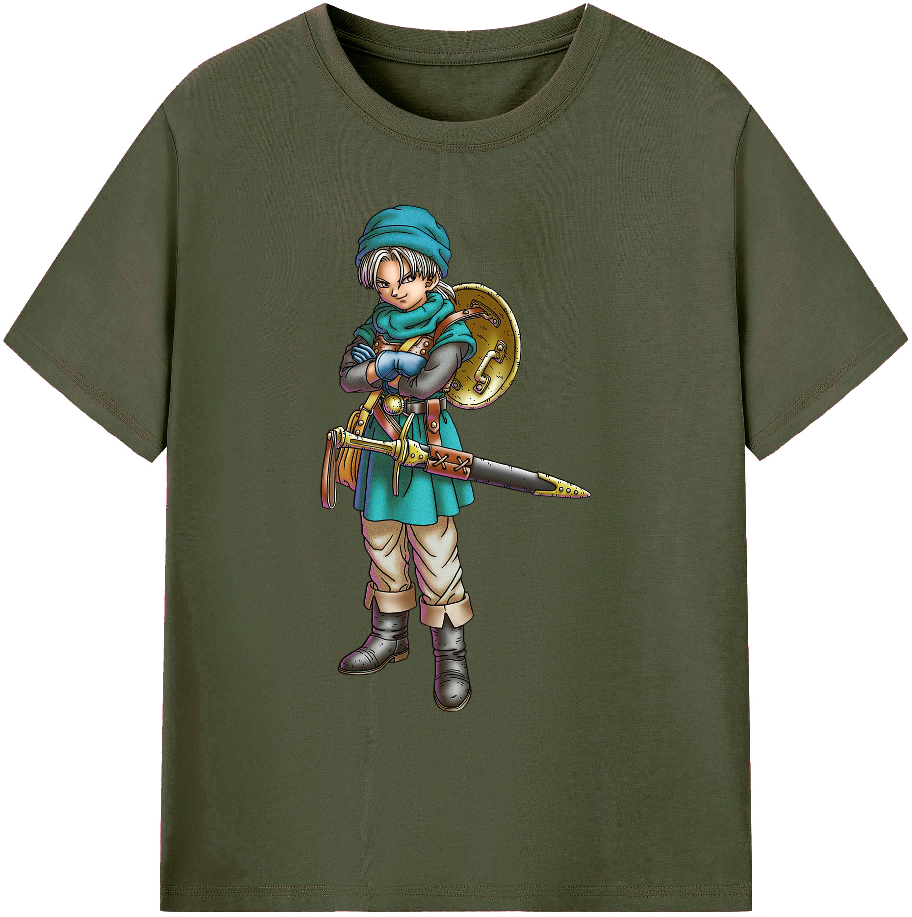 （画像用） ドラゴンクエスト Doragon Kuesuto Dragon Quest 綿100％ メンズ半袖Tシャツ｜肌触りやわらか＆通気性